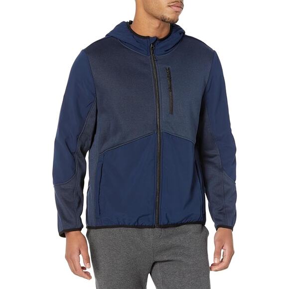 NWT Men’s Urban Republic Blue Jacket With Hoodie Size Large - Picture 1 of 10